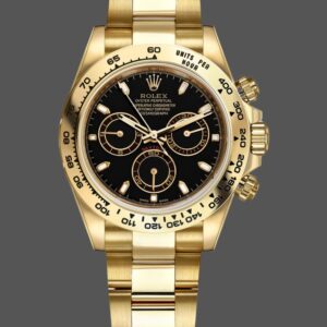 Rolex Daytona 116508 Yellow Gold Black Index Dial 40MM Mens Replica Watch