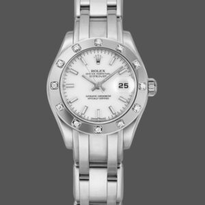 Rolex Pearlmaster 80319 White Dial 29MM Lady Replica Watch