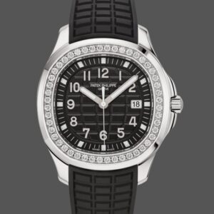 Replica Patek Philippe Aquanaut 5267 200A 001 Black Dial Diamond Bezel Watch