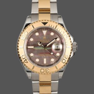 Rolex Yachtmaster 16623 Steel Yellow Gold Black MOP Dial 40MM Mens Replica Watch