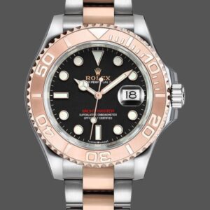 Rolex Yacht Master 126621 EverRose Gold Black Dial 40MM Mens Replica Watch