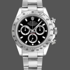 Rolex Daytona 116520 Stainless Steel Case Black Dial 40MM Mens Replica Watch