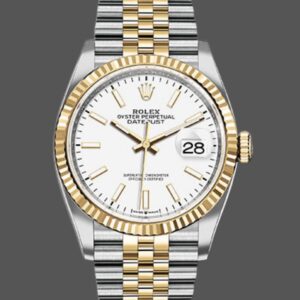 Rolex Datejust 126233 White Index Dial Fluted Bezel 36MM Unisex Replica Watch