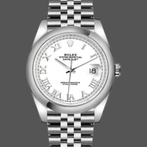 Rolex Datejust 126200 Stainless Steel White Roman Dial 36MM Unisex Replica Watch