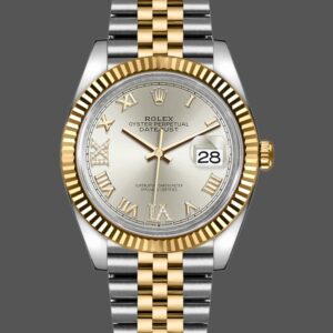 Rolex Datejust 126233 Silver Roman Numeral Dial Fluted Bezel 36MM Unisex Replica Watch